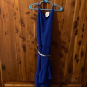 Brand New Girls Blue  Dress Size 14! NWT!